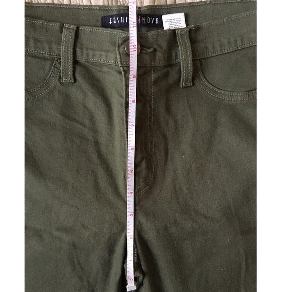 Fashion Nova Olive Canopy Jeans - Picture 7 of 7